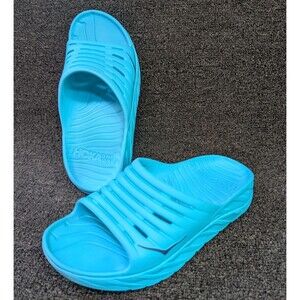 Hoka One One Ora Recovery Slide Slip On Sandals Blue Size W 10 M 8